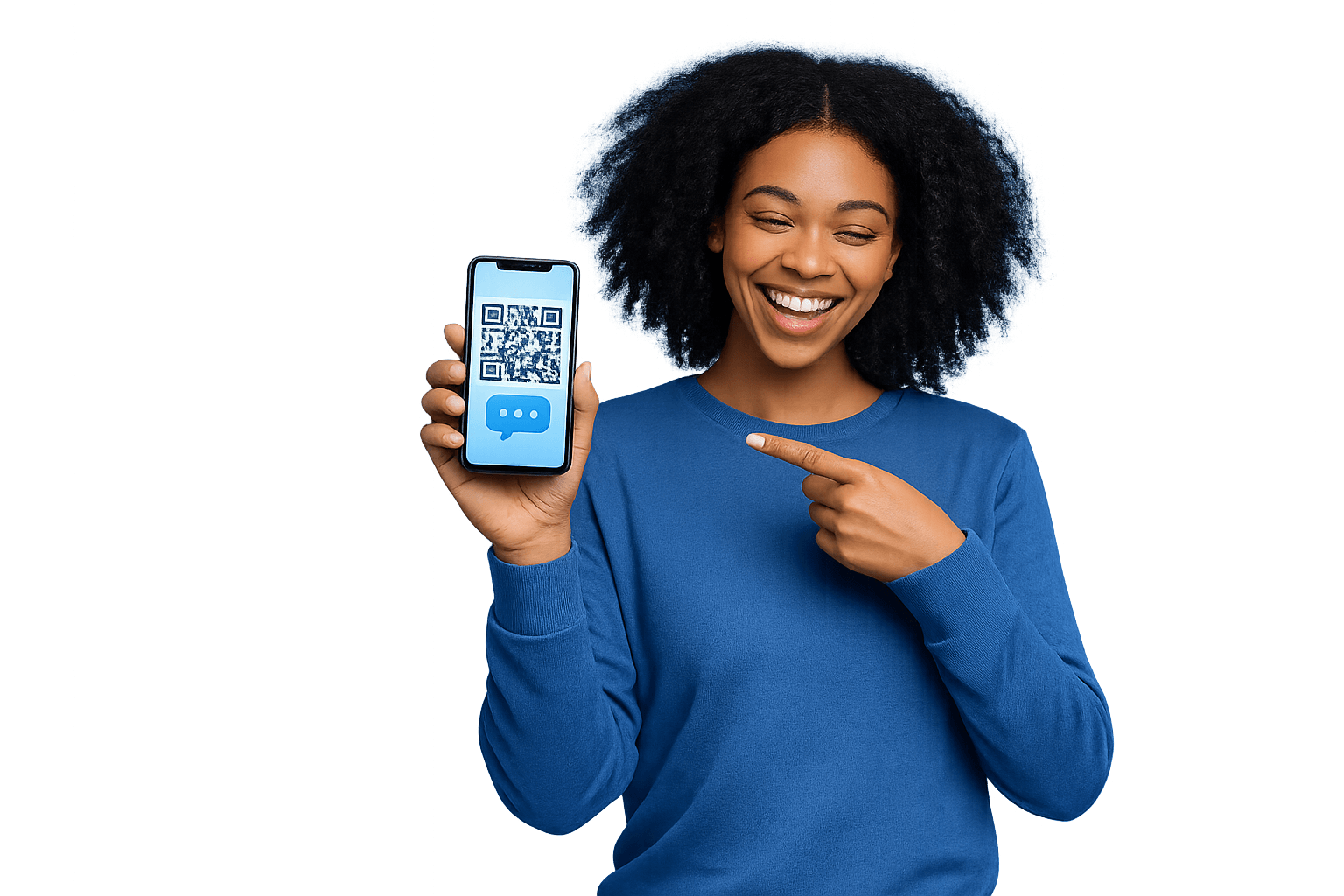 Pessoa apontando para MentionOne